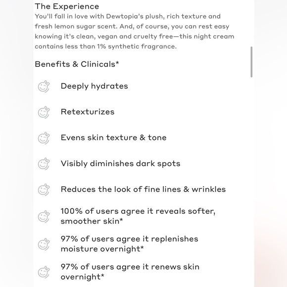 🛍️NEW in Box FULL SZ Dewtopia Firming Night Cream. - Picture 10 of 16